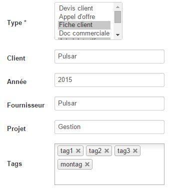 flexiged: indexation du document dans la GED