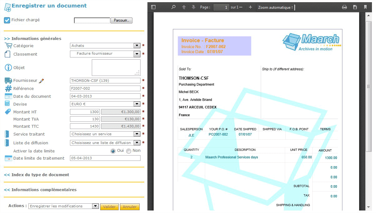 GED Open Source avec Maarch