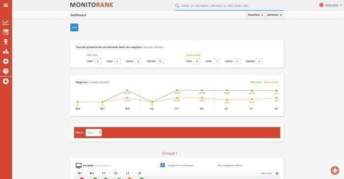 Outil seo positionnement Monitorank