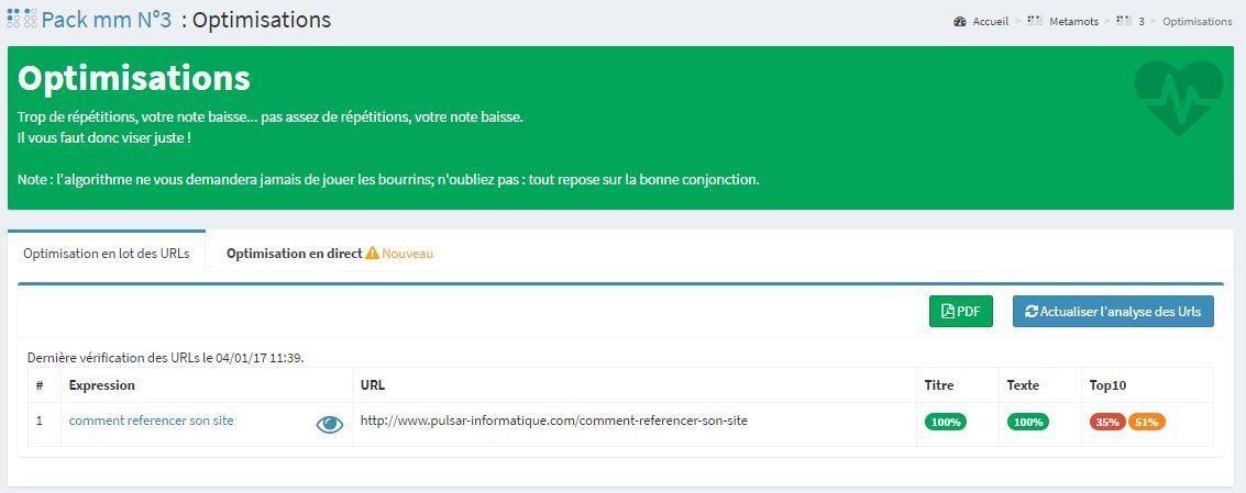 optimisation url title contenu