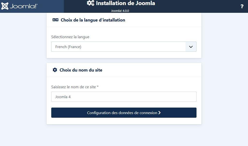 installation de joomla4
