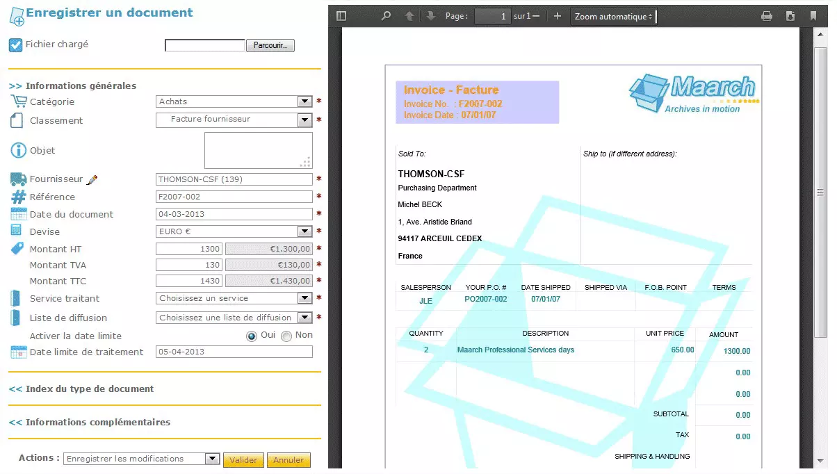 GED Open Source avec Maarch