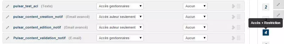 Filtrage par ACLs Joomla! sur des champs Seblod