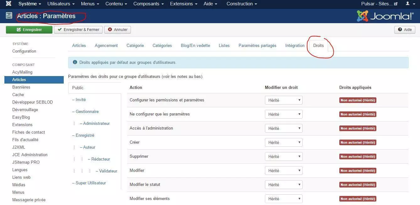 droits acl joomla droits articles detail