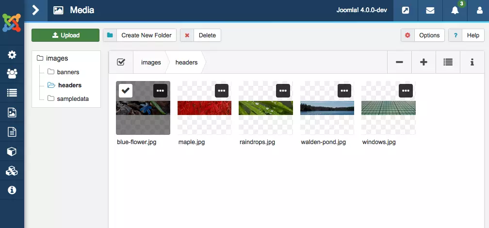 gestionnaire de médias joomla 4