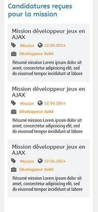 Job board sur interface mobile pour Joomla! jobboard-tableau